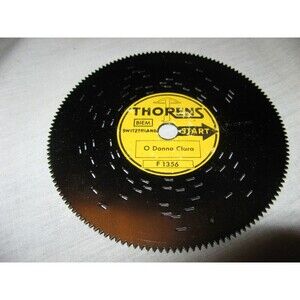 Thorens Switzerland Music Box 4.5" Metal Disc Donna Clara F1356
